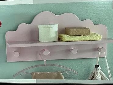 Kids' furniture: Zidna polica sa kukicama – „oblaci“ - Dekorativna polica za dečiju at lalafo.rs — 7 Kids' furniture: Zidna polica sa kukicama – „oblaci“ - Dekorativna polica za dečiju — 7