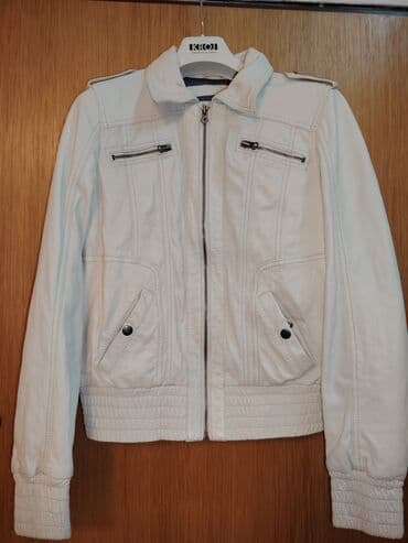 Kožna jakna Prava koža, M, Tom Tailor, bоја - Bela na lalafo.rs Kožna jakna Prava koža, M, Tom Tailor, bоја - Bela