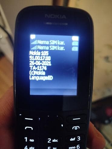 Nokia 105 4G, color - Black, Dual SIM cards at lalafo.rs Nokia 105 4G, color - Black, Dual SIM cards