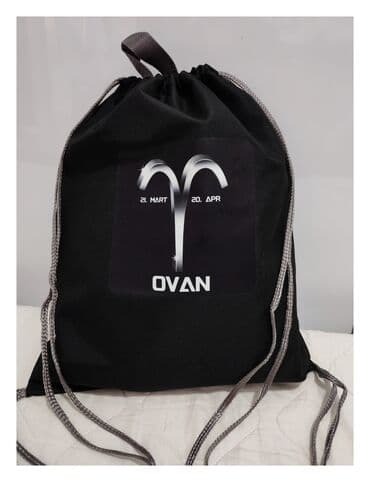 Sportske torbe i rančevi: Ruksak/vreća na pertle sa astro motivom „Ovan“. - Crna podloga sa na lalafo.rs Sportske torbe i rančevi: Ruksak/vreća na pertle sa astro motivom „Ovan“. - Crna podloga sa