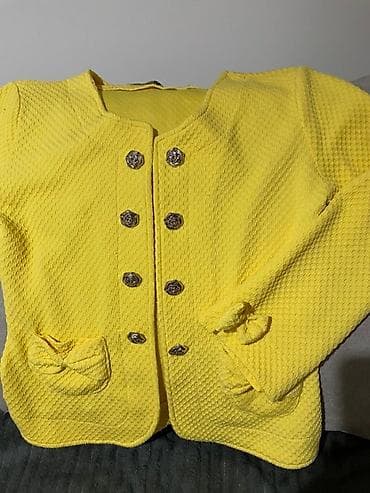 pantalone gina benotti: Ženski sako/blejzer u jarko žutoj boji. - Teksturiran, reljefni na lalafo.rs — 2 pantalone gina benotti: Ženski sako/blejzer u jarko žutoj boji. - Teksturiran, reljefni — 2