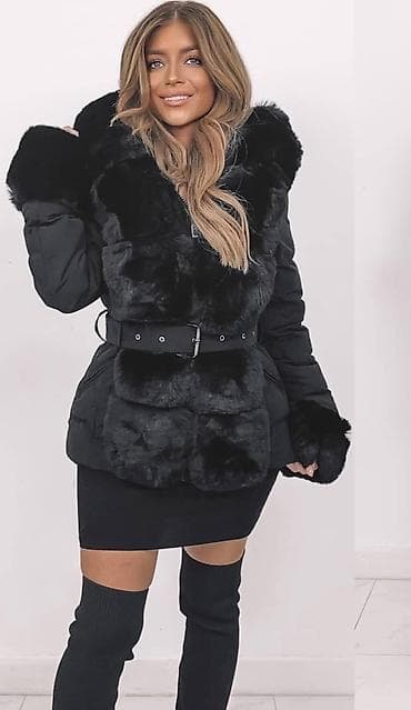 dve suknje po: Ženska zimska jakna sa krznom – crna - Model: puffer jakna sa at lalafo.rs — 1 dve suknje po: Ženska zimska jakna sa krznom – crna - Model: puffer jakna sa — 1