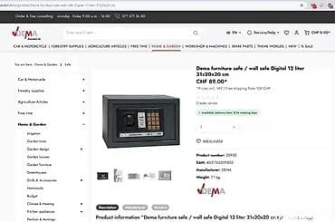 SUPER AKCIJA #2475 Elektronski digitalni kućni SEF Visoke sigurnosti; na lalafo.rs — 5 SUPER AKCIJA #2475 Elektronski digitalni kućni SEF Visoke sigurnosti; — 5