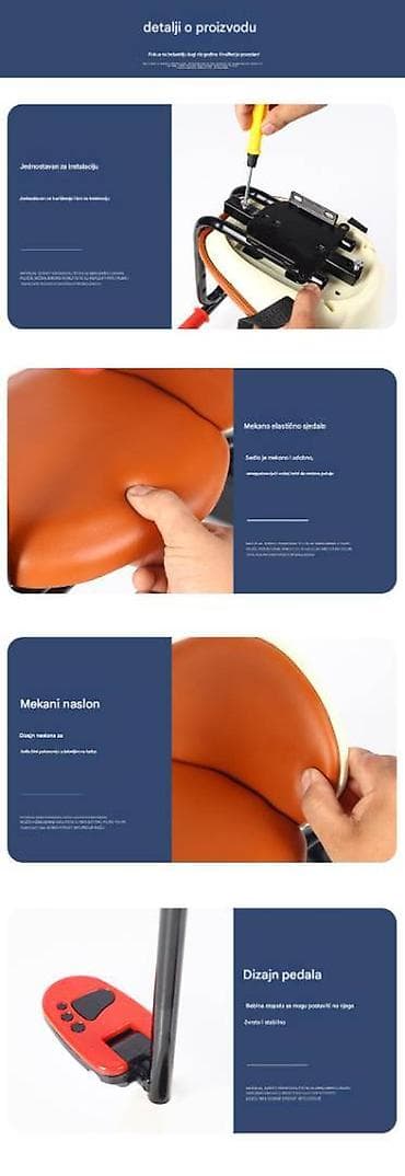 Bike accessories: Dečije prednje sedište za bicikl - Prednje sedište sa naslonom at lalafo.rs — 4 Bike accessories: Dečije prednje sedište za bicikl - Prednje sedište sa naslonom — 4