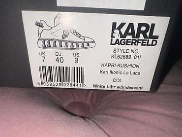 Bele patike sa platformom i karakterističnim logom/ilustracijom karl na lalafo.rs — 7 Bele patike sa platformom i karakterističnim logom/ilustracijom karl — 7