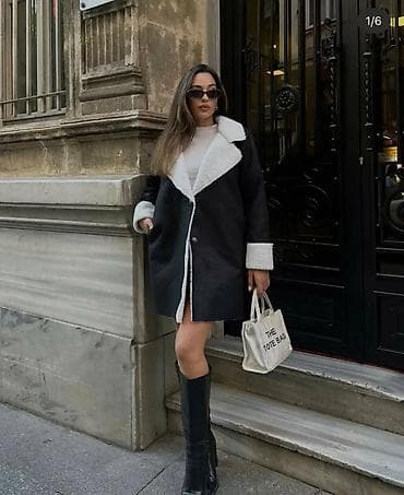 kozna jakna sa: Ženski kaput sa krznom (shearling stil) – Bestella Life vel S, M - na lalafo.rs — 1 kozna jakna sa: Ženski kaput sa krznom (shearling stil) – Bestella Life vel S, M - — 1