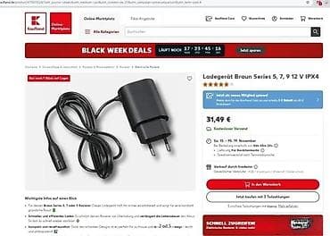 cepaci za drva: Punjač za Braun brijače – Series 5, 7 i 9, 12 V, IPX4 - Originalni na lalafo.rs — 4 cepaci za drva: Punjač za Braun brijače – Series 5, 7 i 9, 12 V, IPX4 - Originalni — 4