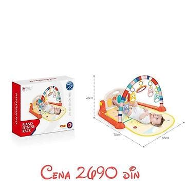 Podloge za igru: Muzička prostirka za bebе sa klavirom i visećim igračkama (0+) - na lalafo.rs — 9 Podloge za igru: Muzička prostirka za bebе sa klavirom i visećim igračkama (0+) - — 9