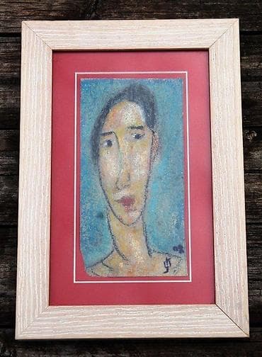 \"Jozef K.\"" - Uljani pastel. Uljani pastel na kartonu na lalafo.rs \"Jozef K.\"" - Uljani pastel. Uljani pastel na kartonu