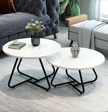 Antique Club Tables: Set klub-stolića (2 komada) – okrugli ✨Set HERA od dva moderna at lalafo.rs — 4 Antique Club Tables: Set klub-stolića (2 komada) – okrugli ✨Set HERA od dva moderna — 4