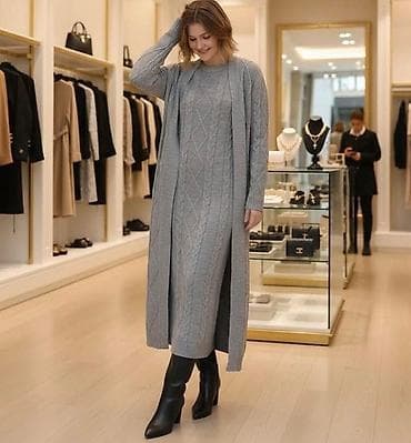 ✨ Trikotažna haljina dugi rukav i džemper ✨ 💰 Cena: 4.900 dinara 📏 at lalafo.rs — 6 ✨ Trikotažna haljina dugi rukav i džemper ✨ 💰 Cena: 4.900 dinara 📏 — 6