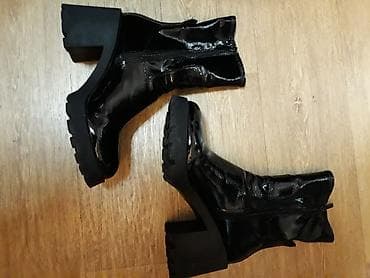 Crne ženske čizme (Gazište 27)sa blok petom i izraženim krampon đonom na lalafo.rs — 6 Crne ženske čizme (Gazište 27)sa blok petom i izraženim krampon đonom — 6