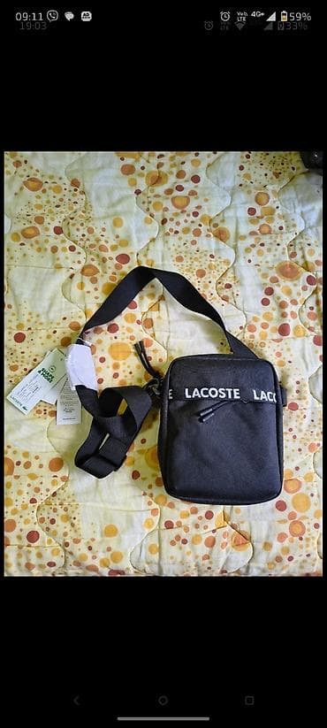 Lacoste muška crossbody torbica – crna - Kompaktna torbica za nošenje at lalafo.rs — 4 Lacoste muška crossbody torbica – crna - Kompaktna torbica za nošenje — 4