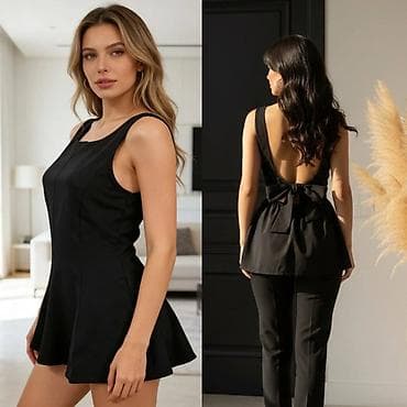 Women's T-shirts and tops: Ženske top-bluze sa peplum efektom i otvorenim leđima, model 12143 - at lalafo.rs — 2 Women's T-shirts and tops: Ženske top-bluze sa peplum efektom i otvorenim leđima, model 12143 - — 2