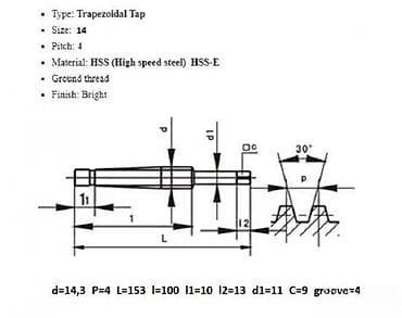 cista koza broj: Navojna slavina – trapezni navoj TR 14×4 - Tip: trapezoidna slavina na lalafo.rs — 2 cista koza broj: Navojna slavina – trapezni navoj TR 14×4 - Tip: trapezoidna slavina — 2