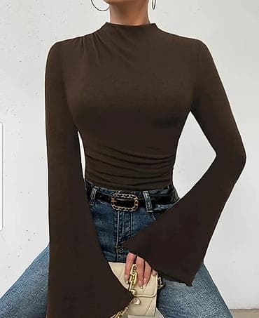 Bluza sa sirokim zvono rukavima. braon,crna,roza,pink,borda,tamno na lalafo.rs Bluza sa sirokim zvono rukavima. braon,crna,roza,pink,borda,tamno