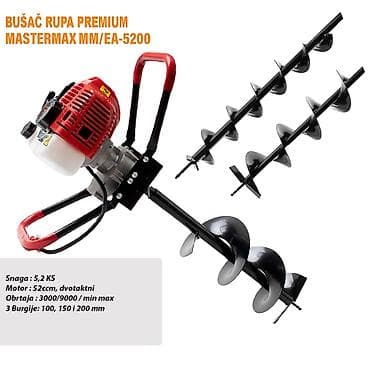Bušač rupa Premium Mastermax MM/EA-5200 - Snaga: 5,2 KS - Motor: 52 na lalafo.rs Bušač rupa Premium Mastermax MM/EA-5200 - Snaga: 5,2 KS - Motor: 52