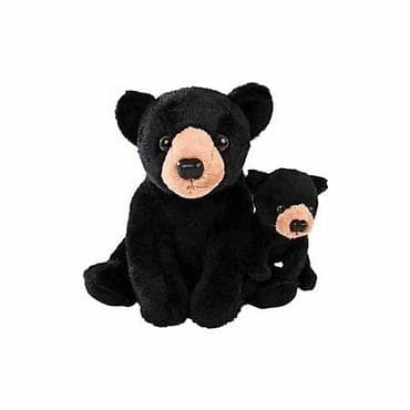 Plišane igračke – meda i meče (set 2 kom) - Crni plišani medved sa na lalafo.rs Plišane igračke – meda i meče (set 2 kom) - Crni plišani medved sa