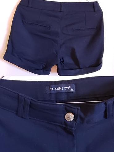 Ženske šorts pantalone Thanner’s, tamnoplave boje, elegantnog kroja sa na lalafo.rs — 2 Ženske šorts pantalone Thanner’s, tamnoplave boje, elegantnog kroja sa — 2