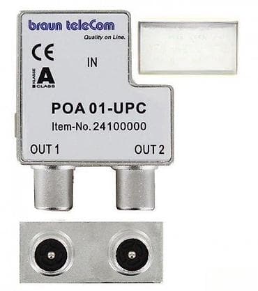 0411 Braun Telecom TV spliter POA 01-UPC; Ravnomerna raspodela TV na lalafo.rs — 2 0411 Braun Telecom TV spliter POA 01-UPC; Ravnomerna raspodela TV — 2