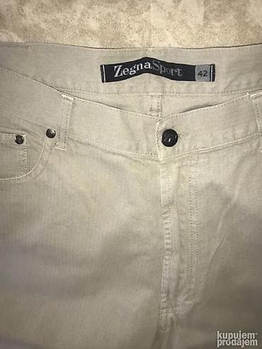 Original ZEGNA pantalone 40 100% cotton Polustruk 54cm, duzina 120cm na lalafo.rs — 1 Original ZEGNA pantalone 40 100% cotton Polustruk 54cm, duzina 120cm — 1
