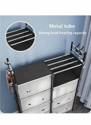 Ormar sa policama 3900din Materijal: čelik, plastika, netkani na lalafo.rs — 4 Ormar sa policama 3900din Materijal: čelik, plastika, netkani — 4