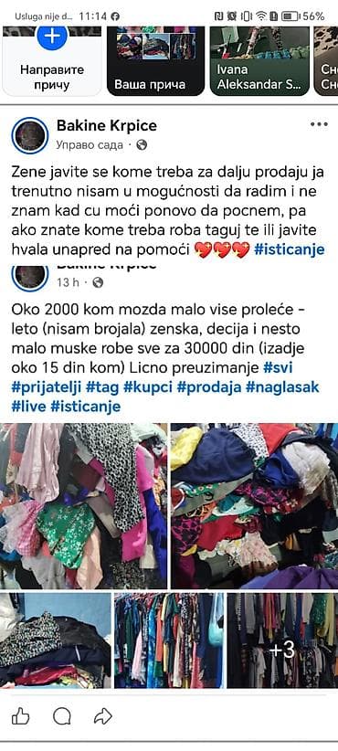 Zenska roba letnja (polovna ocuvana) za dalju prodaju vel mesane xs do na lalafo.rs — 2 Zenska roba letnja (polovna ocuvana) za dalju prodaju vel mesane xs do — 2