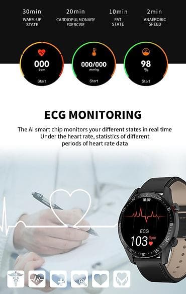 Novo - SK7 Plus Smart Watch ECG+BT Pozivi Boja sata: Crna sa na lalafo.rs — 6 Novo - SK7 Plus Smart Watch ECG+BT Pozivi Boja sata: Crna sa — 6
