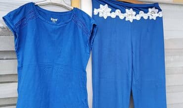 Ženski komplet – majica i pantalone u kobalt plavoj boji. - Majica na lalafo.rs Ženski komplet – majica i pantalone u kobalt plavoj boji. - Majica