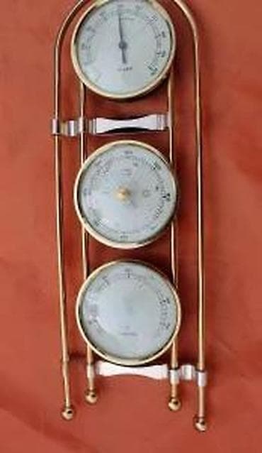 Vintage Analogna meterološka stanica od mesinga. Proizvedeno u na lalafo.rs — 3 Vintage Analogna meterološka stanica od mesinga. Proizvedeno u — 3