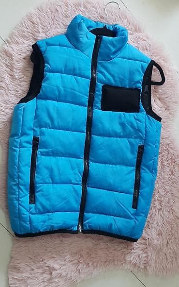 Jackets, Coats, Vests: Prsluk plava boja sa crnim detaljem.Ima postavu srednje debljine je at lalafo.rs — 3 Jackets, Coats, Vests: Prsluk plava boja sa crnim detaljem.Ima postavu srednje debljine je — 3