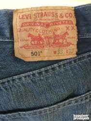 Homesuits: Original LeviS 501 farmerice 33 100% cotton Polustruk 45cm duzina at lalafo.rs — 1 Homesuits: Original LeviS 501 farmerice 33 100% cotton Polustruk 45cm duzina — 1