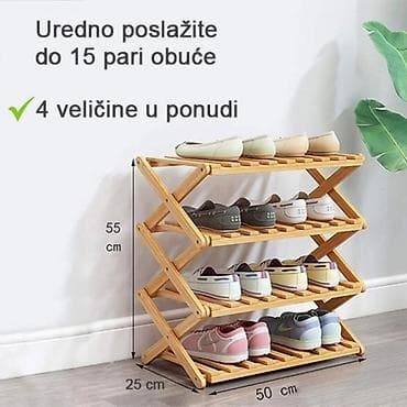 Preklopna drvena polica/organizer sa 5 nivoa Sklopiva polica- na lalafo.rs — 5 Preklopna drvena polica/organizer sa 5 nivoa Sklopiva polica- — 5