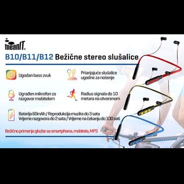 Stereo bežične slušalice v4.2+EDR Podržavaju A2DP Baterija 60mAh na lalafo.rs Stereo bežične slušalice v4.2+EDR Podržavaju A2DP Baterija 60mAh