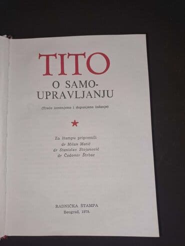 Knjiga: Josip Broz Tito – O samoupravljanju / Samoupravljanje - na lalafo.rs Knjiga: Josip Broz Tito – O samoupravljanju / Samoupravljanje -