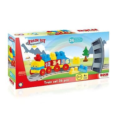 DOLU Train Set – set vozića sa kockicama, 36 delova - Edukativni na lalafo.rs DOLU Train Set – set vozića sa kockicama, 36 delova - Edukativni