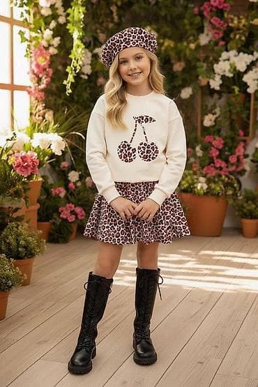 Dečiji modni komplet – 3 dela, leopard print - Duks u krem boji sa na lalafo.rs Dečiji modni komplet – 3 dela, leopard print - Duks u krem boji sa