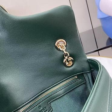 Zelena ženska torba sa lančanim kaišem - Materijal: glatka eko/koža na lalafo.rs — 10 Zelena ženska torba sa lančanim kaišem - Materijal: glatka eko/koža — 10