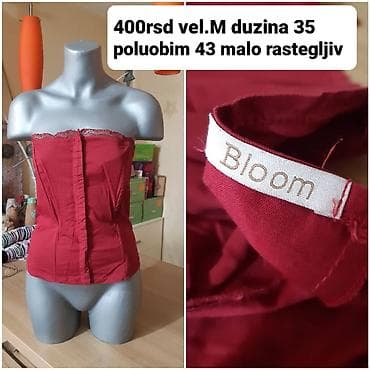 Ženski korset top marke Bloom u crvenoj boji. Izrađen je od 97% pamuka na lalafo.rs — 1 Ženski korset top marke Bloom u crvenoj boji. Izrađen je od 97% pamuka — 1