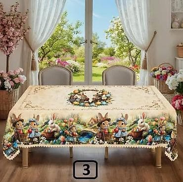 Uskršnji stolnjak sa zeka motivima – model 3 i model 4 - Dekorativni na lalafo.rs — 2 Uskršnji stolnjak sa zeka motivima – model 3 i model 4 - Dekorativni — 2