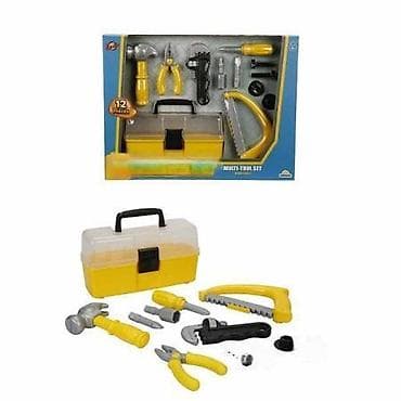 Dečiji set alata – 12 delova sa kutijom Komplet za male majstore u na lalafo.rs Dečiji set alata – 12 delova sa kutijom Komplet za male majstore u