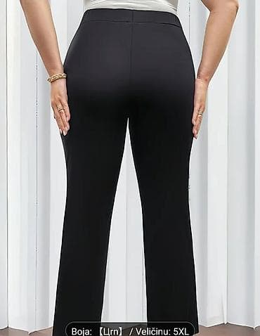 Women's Clothing: Crne ženske pantalone – visoki struk, ravna nogavica - Klasičan at lalafo.rs — 5 Women's Clothing: Crne ženske pantalone – visoki struk, ravna nogavica - Klasičan — 5