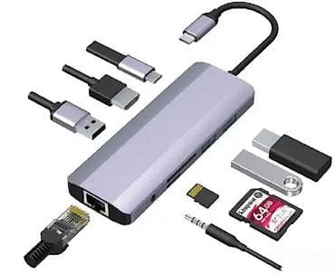 Electronics: Gembird Type‑C Adapter 9‑u‑1 – višenamenski USB‑C hub Ključne at lalafo.rs — 2 Electronics: Gembird Type‑C Adapter 9‑u‑1 – višenamenski USB‑C hub Ključne — 2