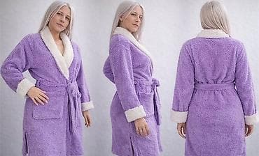 Bathrobes: Ženski plišani kućni ogrtač – ljubičasti - Mekan, pufnast materijal at lalafo.rs — 5 Bathrobes: Ženski plišani kućni ogrtač – ljubičasti - Mekan, pufnast materijal — 5