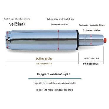 Clamps: Pneumatski gasni cilindar (klip) za kancelarijske stolice - at lalafo.rs — 7 Clamps: Pneumatski gasni cilindar (klip) za kancelarijske stolice - — 7