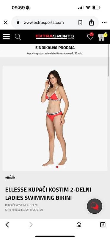 ELLESSE sportski kupaći kostim, M veličine. Vezuje se oko vrata i na lalafo.rs — 2 ELLESSE sportski kupaći kostim, M veličine. Vezuje se oko vrata i — 2