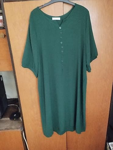 Zelena ženska haljina/tunika širokog, opuštenog kroja. - Boja: tamno na lalafo.rs Zelena ženska haljina/tunika širokog, opuštenog kroja. - Boja: tamno