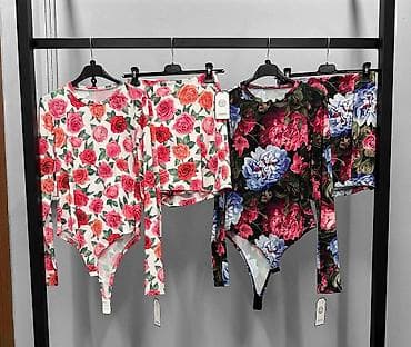 Damski komplet: bodi + mini suknja s floralnim printom - Gornji deo na lalafo.rs — 3 Damski komplet: bodi + mini suknja s floralnim printom - Gornji deo — 3