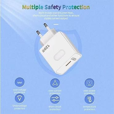 Super Brzi USB adapter GaN punjač mobilnog telefona 120W. Dodatna na lalafo.rs — 8 Super Brzi USB adapter GaN punjač mobilnog telefona 120W. Dodatna — 8