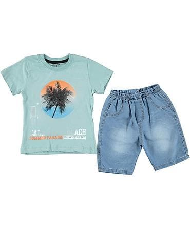 eko koza sa: Komplet za dečake – majica i šorts - Majica kratkih rukava u mint at lalafo.rs — 1 eko koza sa: Komplet za dečake – majica i šorts - Majica kratkih rukava u mint — 1